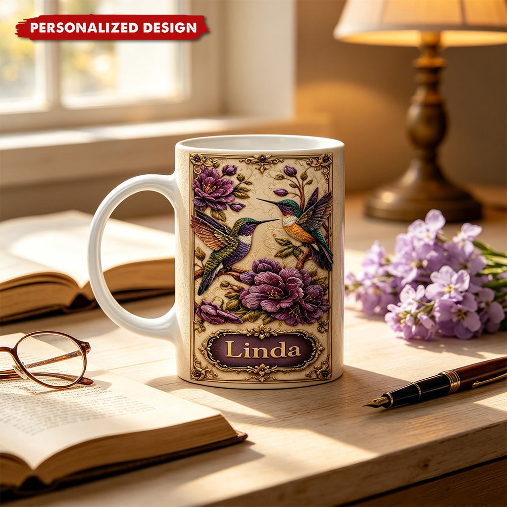 Personalized Hummingbird Mug