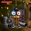 Personalized HVAC Unit Christmas Ornament, Custom AC Technician Gift